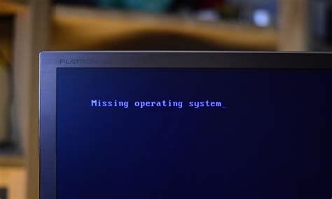 how to fix the missing operating system error