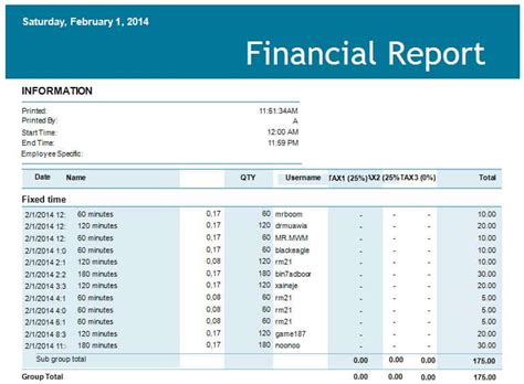 financial report templates excel  formats
