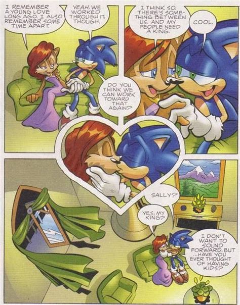 Sonic Refinding Sally After Time Got All Messed Up And He Lost Her And