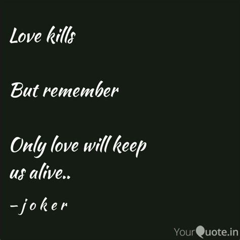 quotes  love kills wallpaper image photo