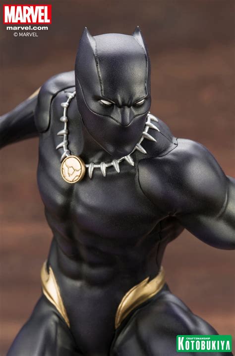 kotobukiya marvel comics black panther statue  toyark