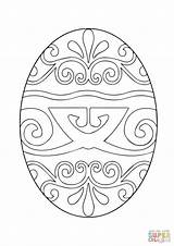 Pysanky Coloring Egg Pages Easter Ukrainian Getcolorings Getdrawings sketch template