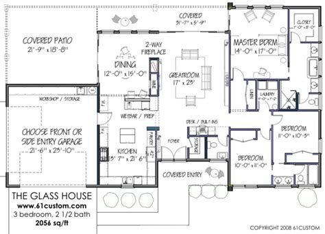 modern house plan modern cabin plans  arizona modern cabin house floorplans modern floor