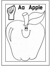 Language Sign Alphabet Coloring Pages Letter Apple Asl Sheets Ice Colors Preschool Templates Letters Kids Printables American Chart Book Signs sketch template