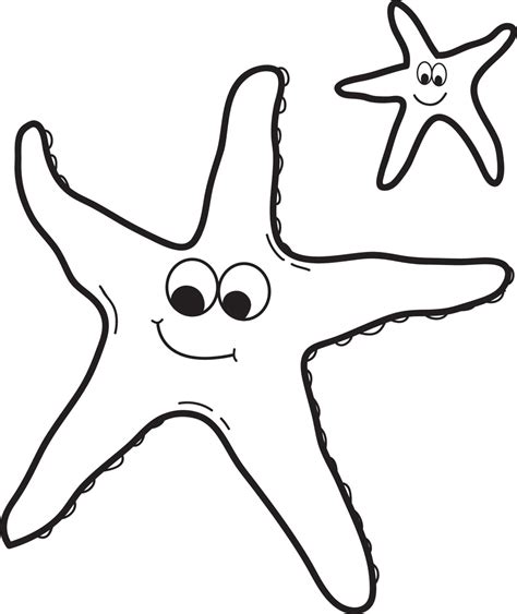 printable  starfish coloring page  kids supplyme