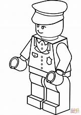 Coloring Lego Pages Policeman sketch template