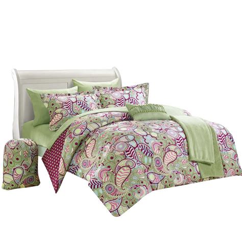 Princess Paisley Polka Dot Comforter Set Bed In A Bag