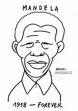 Mandela President sketch template