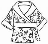 Kimono Kimonos Laminas Culturas sketch template