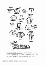 Clothes Coloring Worksheets Esl Worksheet Printable Kids Worksheeto Via sketch template