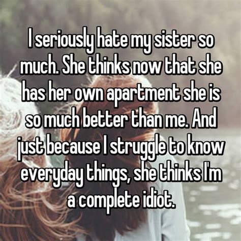 people reveal the reasons they secretly hate their sisters