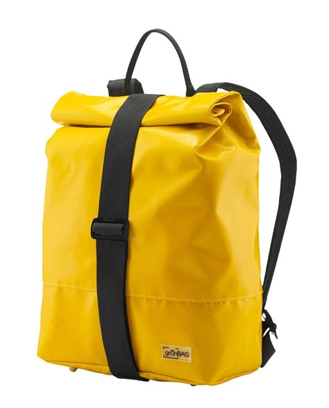 yellow sustainable backpack backpacks   greener future