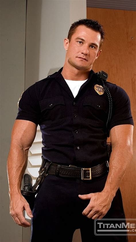 raureiter “come over here i ll go for my gun ” nice dudes men in uniform mens tops hot cops