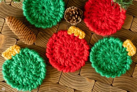 adorable  christmas ornament crochet patterns