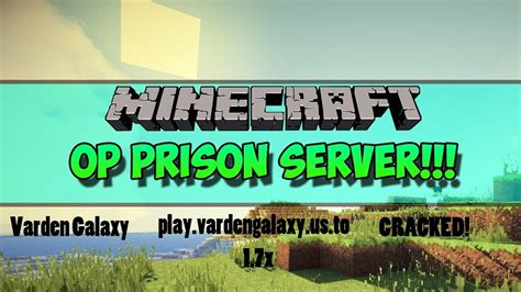 Minecraft Op Prison Server Cracked Server Review