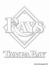 Rays Tampa Bay Logo Coloring Pages Baseball Mlb Sport Printable Buccaneers Clip Print Book Getcolorings Search Choose Board sketch template