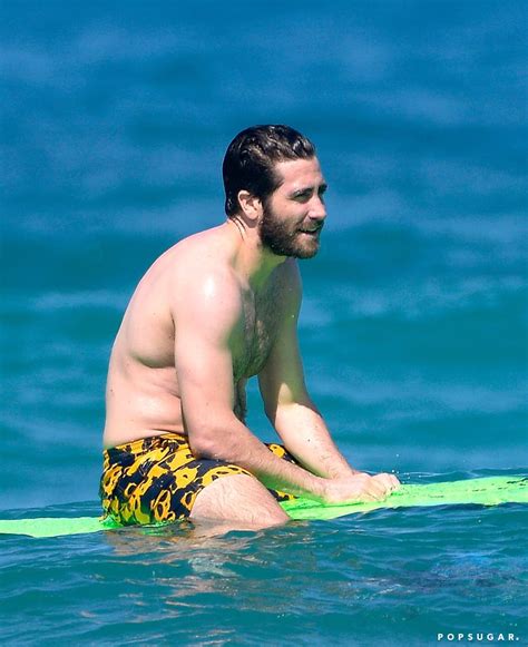 jake gyllenhaal surfing in st barts december 2016 popsugar celebrity photo 2