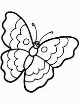 Butterfly Coloring Pages Cute Sheets Simple Color Clipart Printable Monarch Kids Adults Sad Face Animal Print Popular Coloringhome sketch template