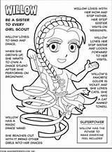 Scout Coloring Daisy Superhero Petal Petals Violet Willow Sister Scouts Law Daisies Every Christmas Makingfriends Activities Super Hero Printable Journeys sketch template