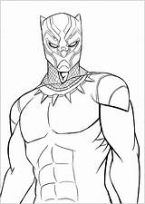Panther Coloriage Mewarnai Ausmalbild Avengers Panter Sympathique Boyama Kara Thanos Lembar sketch template