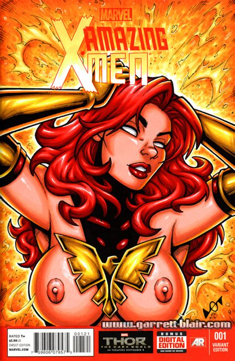 dark phoenix big breasts art jean grey redhead porn