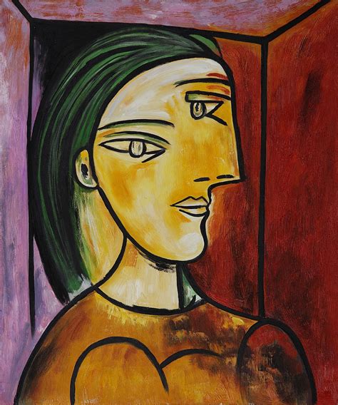 cubist oil painting  reproduction pablo picasso marie therese