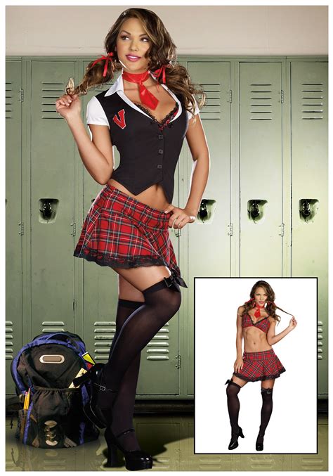 Sexy Adult Varsity School Girl Costume Ebay