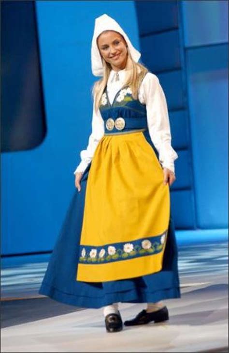 Swedish National Folk Costume Swedish Dress Scandinavian Costume