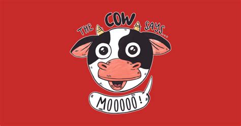 Cute Cow Says Moo Cute Cow Sticker Teepublic