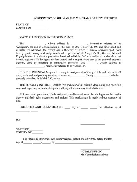 mineral rights deed transfer form fill  printable fillable