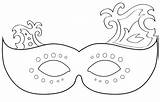 Mask Mardi Gras Printable Drawing Masks Masquerade Templates Template Face Kids Activity Carnival Diy Paper Carnaval Sketch Party Own Decorations sketch template