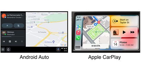 android auto copies apples carplay design   leaked images  beta