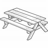 Picnic Table Drawing Plans Paintingvalley Drawings sketch template