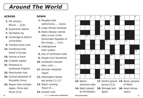 crossword puzzles printable  images