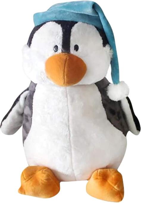 amazoncom stuffed penguin plush penguin plush toy  santa claus