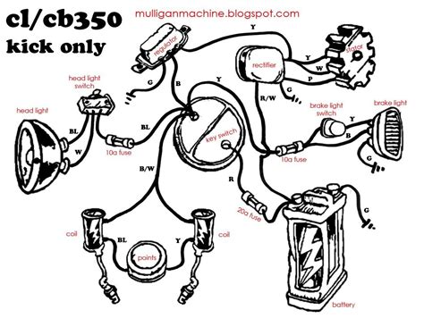 simple motorcycle wiring diagram cadicians blog