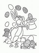 Easter Coloring Pages Bunny Printable Magic Show Kids A4 Categories sketch template