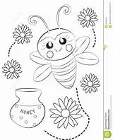 Honey Getcolorings Coloritura Honeycomb sketch template