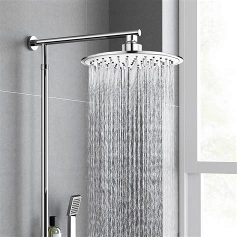 stoneway  rainfall shower head high pressure large abs polish chrome