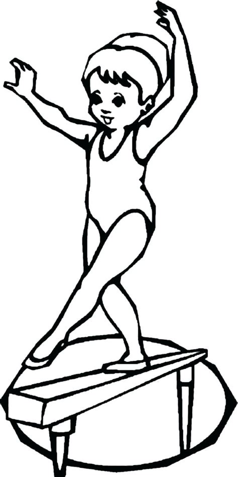 gymnastics drawings easy    clipartmag