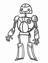 Coloring Pages Robot sketch template