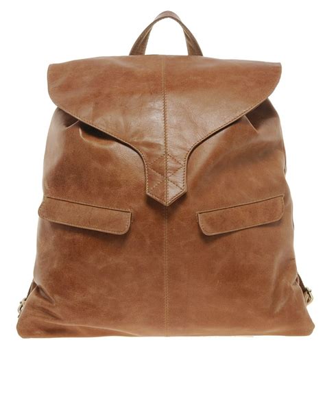 asos leather backpack  tab detail handbag accessories fashion accessories fashion jewelry