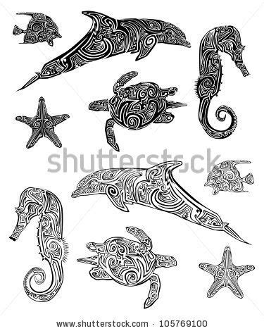 tribal sea creatures tribal tattoos polynesian tribal tattoos