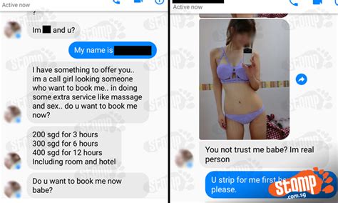 call girl asks fb user to book her says she offers extra services like sex and massages stomp