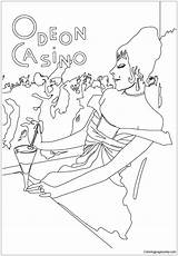 Casino Odeon Pages Toulouse Poster Lautrec Coloring Culture Arts sketch template