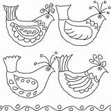 Folk Bird Coloring Pages Mexican Birds Drawing Queeky Bark Embroidery Template Color Keeffe Georgia Drawings Templates Motifs Printable Patterns Google sketch template