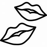 Svg Kisses Vector Lips Icon  Shapes Repo Lover Valentines Romantic Lovely License Uploader Format Collection Svgrepo Icons Size sketch template