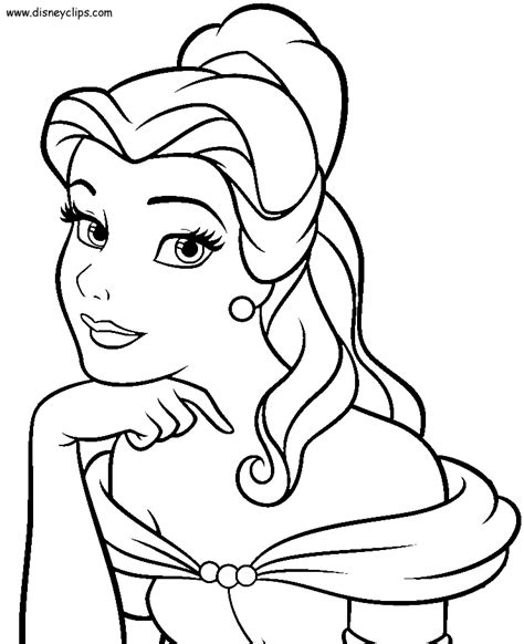 coloring pages faces disney princess coloring pages princess
