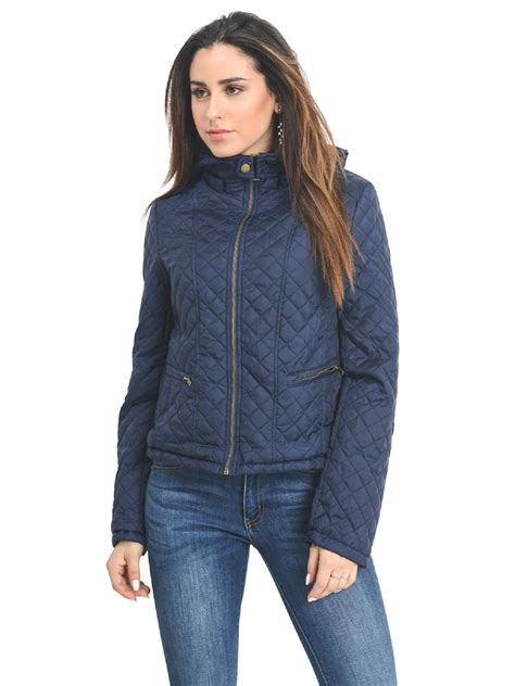 olivia   olivia womens casual warm lightweight quilted puffer jacket