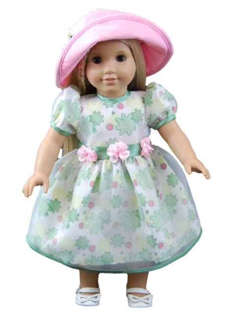 Pretty Floral Dress For 18 American Girl¨ Doll Clothes